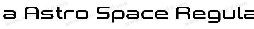 a Astro Space Regular字体转换